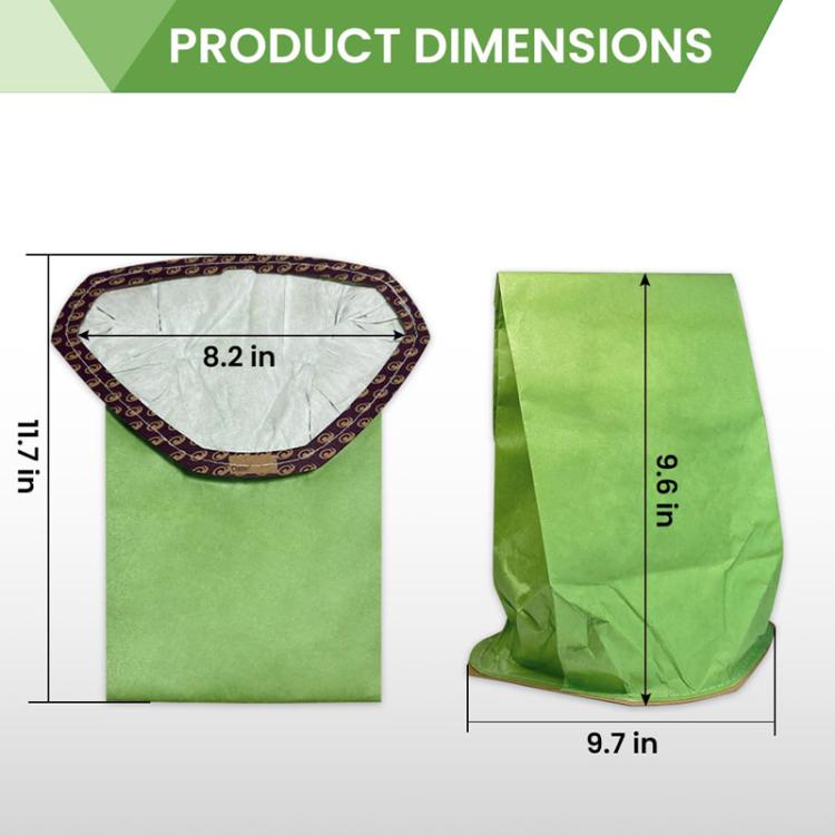2pcs For ProTeam 107314 Vacuum Cleaner Accessories Paper Bag Dust Collection Bag
