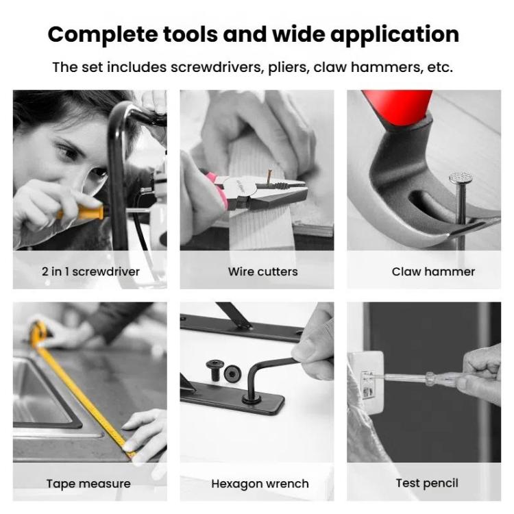 Multifunctional Home Hardware Tools Repair Hand Toolbox Combination Set