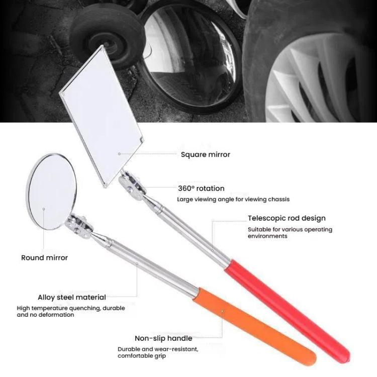 Stainless Steel Universal Rotating Telescopic Folding Viewfinder, Round 30mm, Orange 50mm, Square 85x52mm, Square with Light 65x40mm, Dual-color Round 30mm