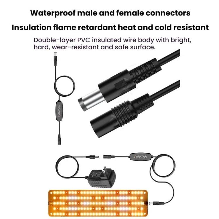 12V Sunlight-Like LED Panel Plant Growth Fill Light, Single Head, Two Head, Three Head, Four Head, 5V Mini USB