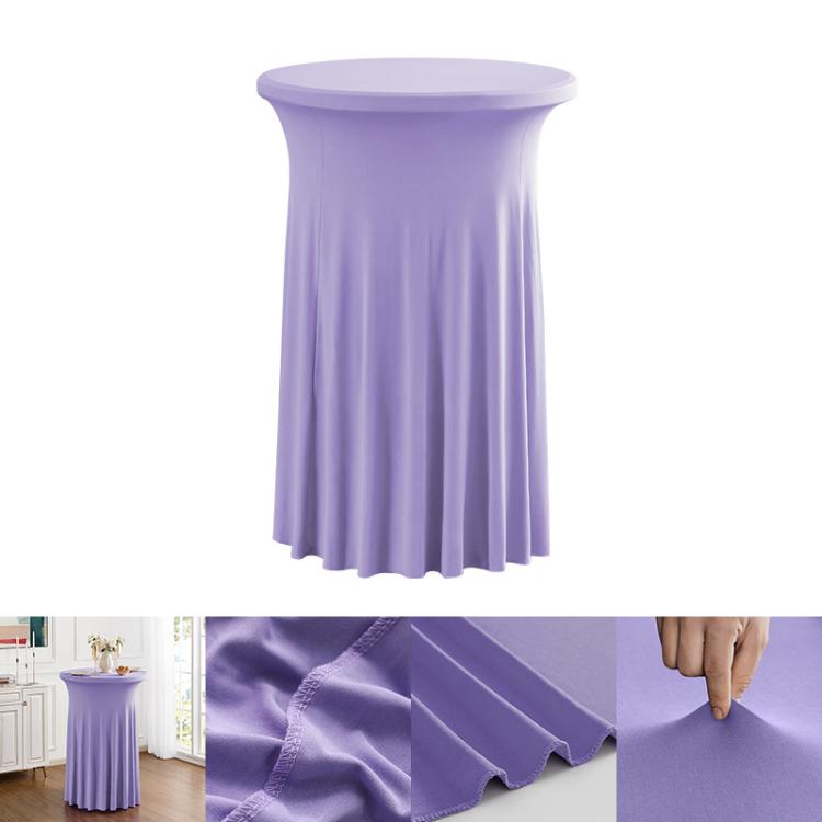 Simple Premium Feeling Business Conference Cocktail Bar Cover Round Sundress Stretch Table Cover, 60x110cm, 70x110cm, 80x110cm