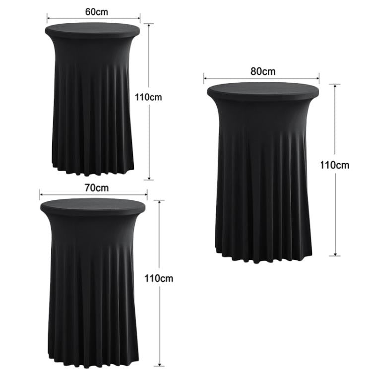 Simple Premium Feeling Business Conference Cocktail Bar Cover Round Sundress Stretch Table Cover, 60x110cm, 70x110cm, 80x110cm