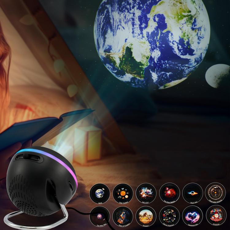 USB Plug-in Space Ball HD Galaxy Projector Lamp Dynamic Meteor Starry Sky Atmosphere Light