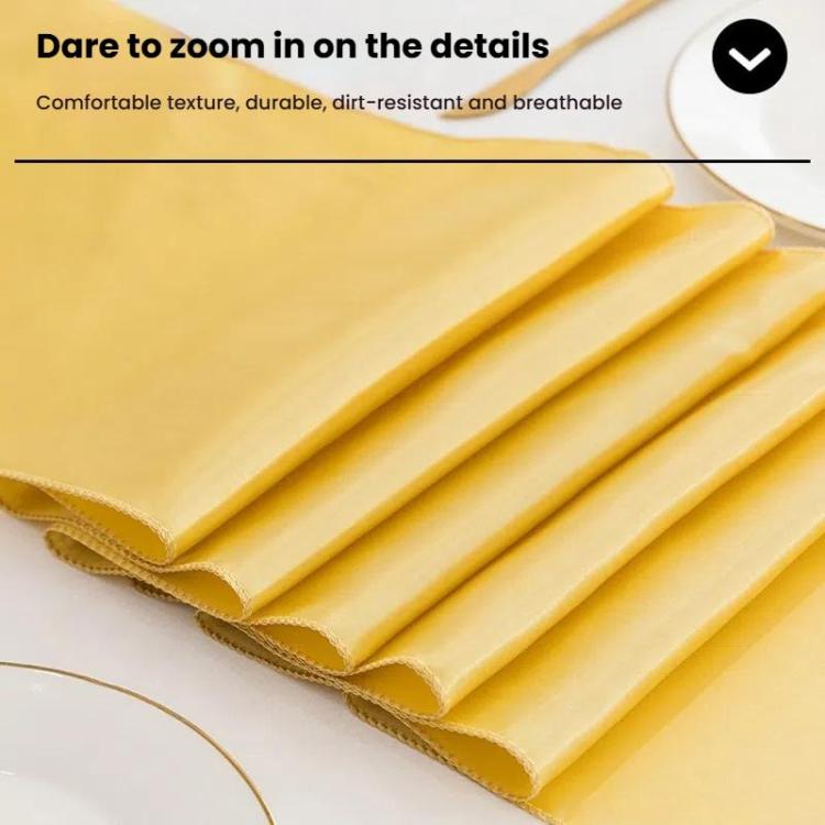 Hotel Wedding Tablecloth Decorative Polyester Sateen Coffee Table Runner Sateen Desk Flag, 29x275cm