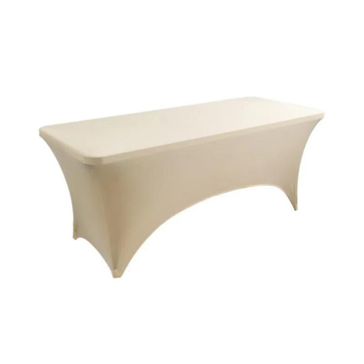 Rectangular Elastic Table Cover Hotel Restaurant Wedding Banquet Party Long Table Decoration Tablecloth, 122x75x75cm, 153x75x75cm, 183x75x75cm, 244x75x75cm