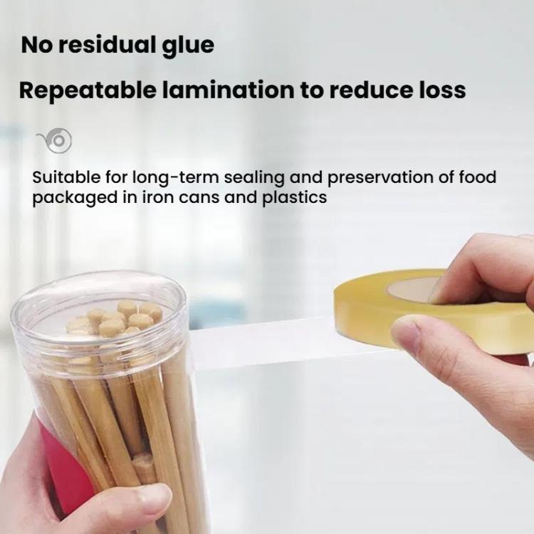 PVC Food Can Sealing Film Transparent Seamless Tape, 15mm x 20m, 15mm x 66m, 18mm x 66m, 20mm x 66m, 25mm x 66m, 15mm x 100m, 25mm x 100m, 18mm x 100m, 20mm x 100m