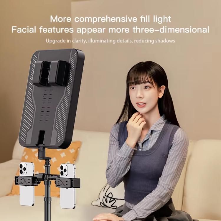1.7m 14-Inch Suitcase Integrated Design Fill Light Foldable 3500-6000K Full-Screen Live Photography  Video Light