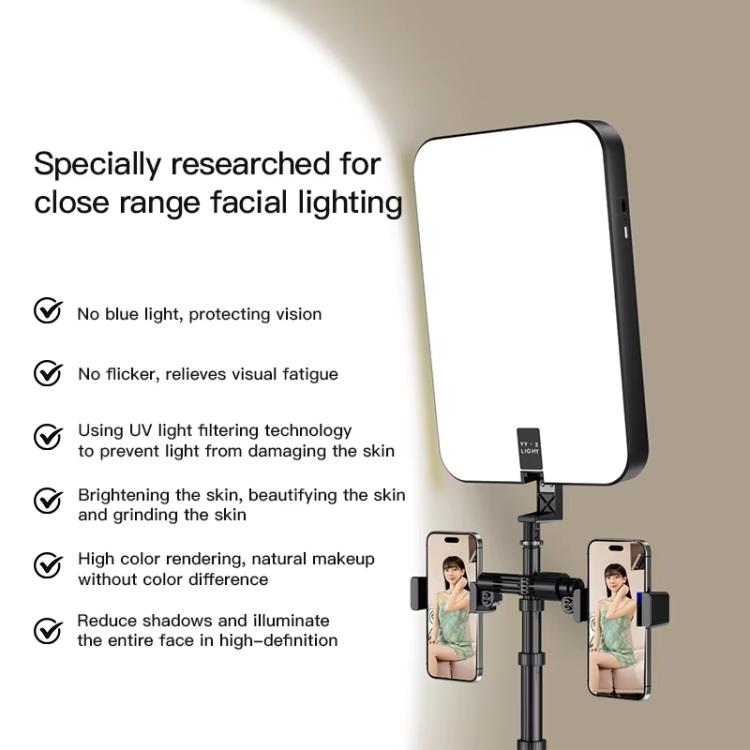 1.7m 14-Inch Suitcase Integrated Design Fill Light Foldable 3500-6000K Full-Screen Live Photography  Video Light
