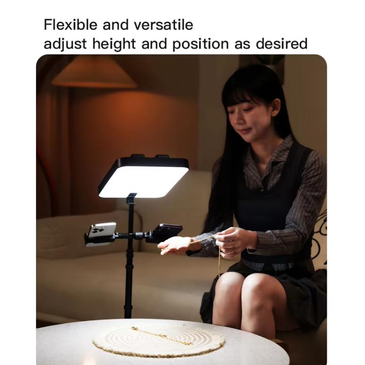 1.7m 14-Inch Suitcase Integrated Design Fill Light Foldable 3500-6000K Full-Screen Live Photography  Video Light