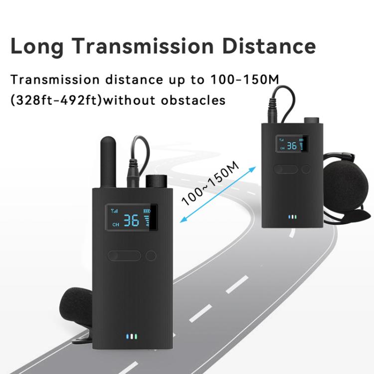 2.4G Wireless Office Conference Tour Guide Explainer One-Way One-To-Many Explainer Microphone