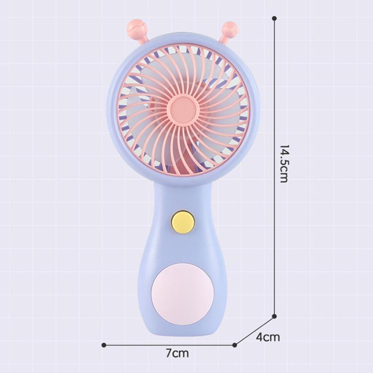 Cute Small Snail Handheld USB Rechargeable Fan Portable Mini Compact Pocket Fan