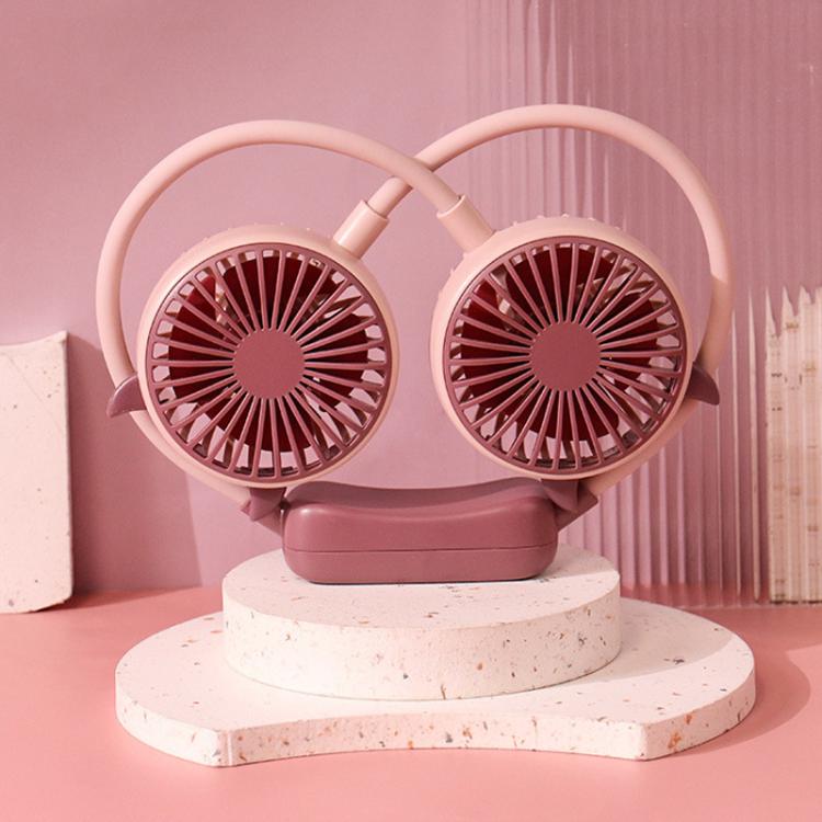 Outdoor Folding Mini Neck Fan Portable USB Rechargeable Summer Gift Fan