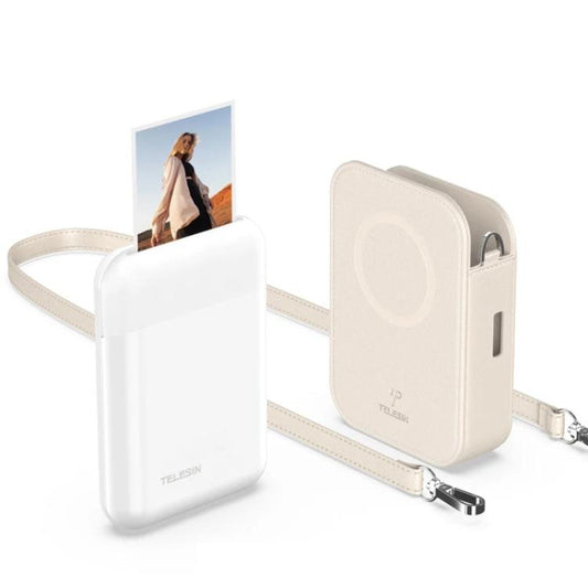 TELESIN Portable Instant Photo Printer With Magnetic Bag & Self-Adhesive Photo Paper For Travel & Memories