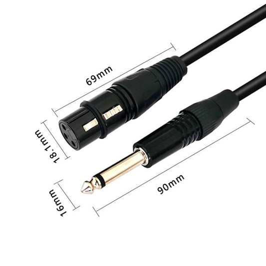 VEGGIEG 3Pin XLR Speaker Loudspeaker Cable Mixer Balanced Audio Microphone Cable