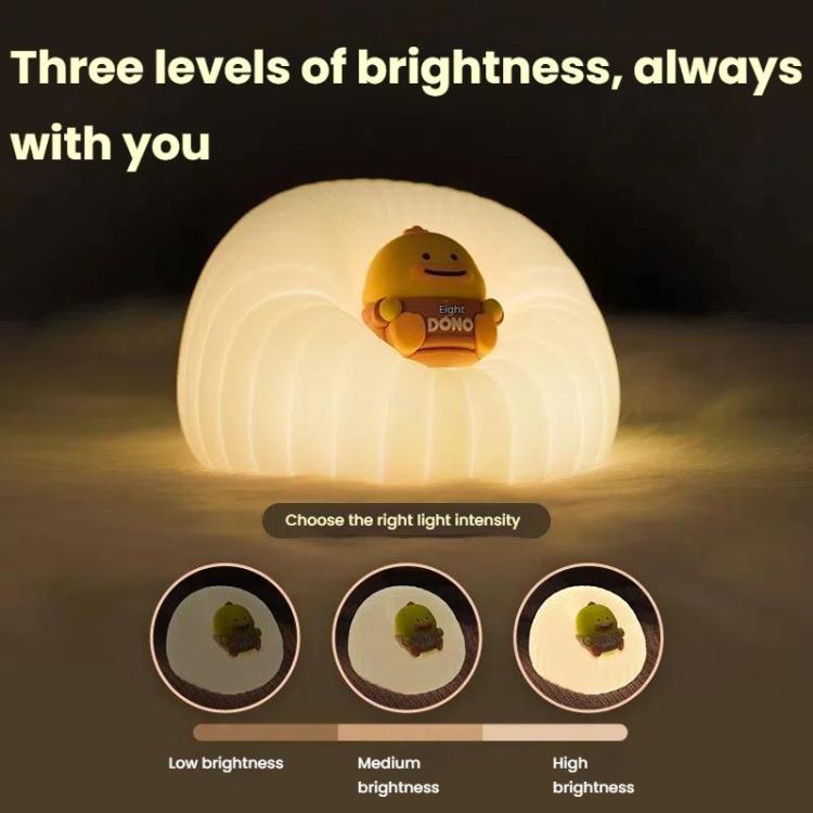 ICARER FAMILY IF-YD01 Cartoon Silicone Night Light Bedroom Bedside Lamp Baby Feeding Lamp