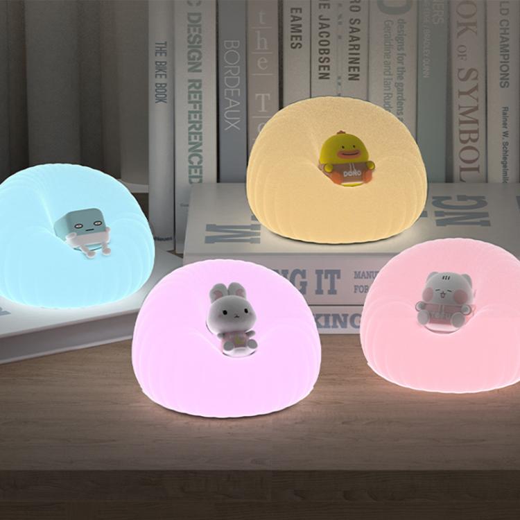 ICARER FAMILY IF-YD01 Cartoon Silicone Night Light Bedroom Bedside Lamp Baby Feeding Lamp