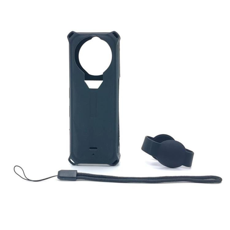 جراب سيليكون لكاميرا Insta360 X5 مع غطاء عدسة واقٍ مقاوم للصدمات