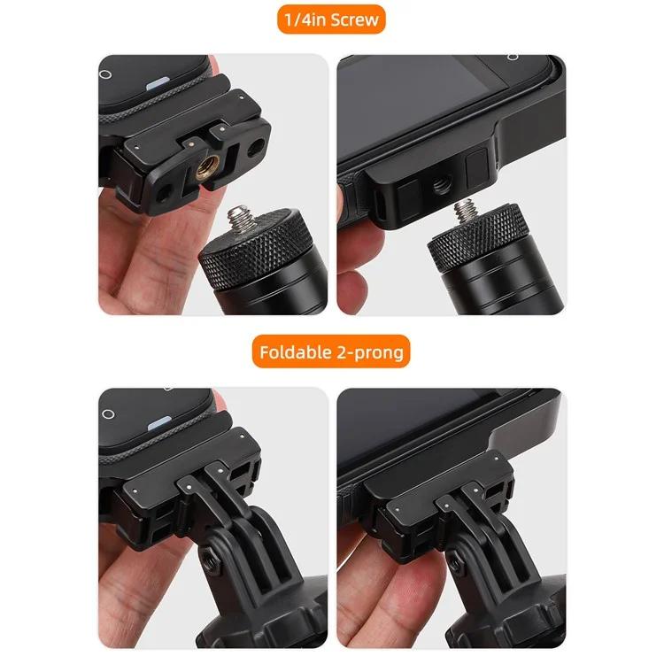 لـ Insta360 X5 / X4 Sunnylife X4-ZJ826 حامل تحويل على شكل حرف L ملحق توسيع محول مغناطيسي، X4-ZJ826