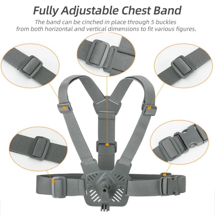 Sunnylife XD742 360 Degree Universal Sports Camera Chest Strap Mount
