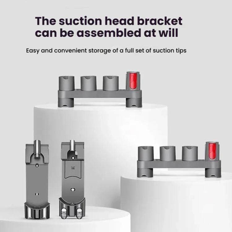Vacuum Cleaner Wall Mount Storage Rack Accessory Holder Holds Up to 10 Attachments