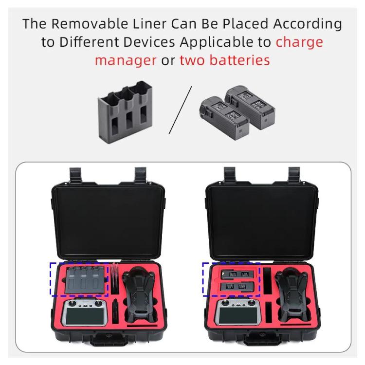 حقيبة تخزين EVA مقاومة للصدمات مع حزام كتف لطائرة DJI Mavic 4 Pro Fly More Combo RC 2 المقاومة للانفجار