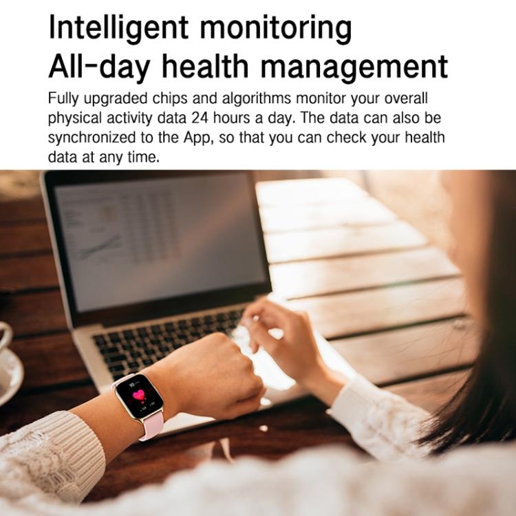 Blood Oxygen / Sleep / Heart Rate Health Monitoring Smart Watch Square Sports Double Strap Watch