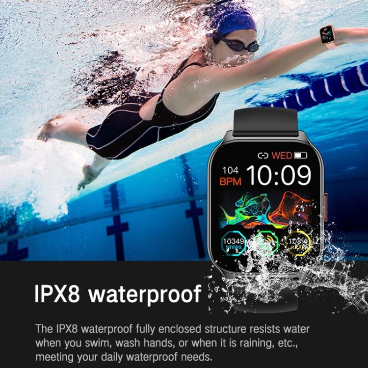Blood Oxygen / Sleep / Heart Rate Health Monitoring Smart Watch Square Sports Double Strap Watch