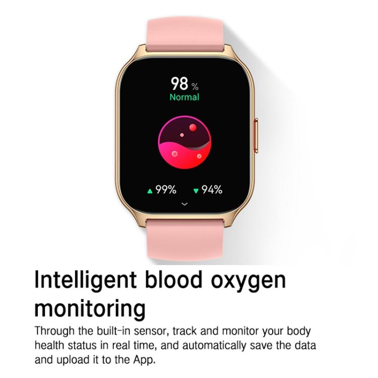 Blood Oxygen / Sleep / Heart Rate Health Monitoring Smart Watch Square Sports Double Strap Watch