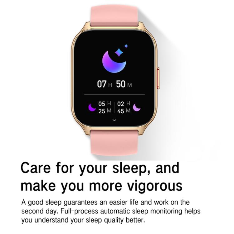 Blood Oxygen / Sleep / Heart Rate Health Monitoring Smart Watch Square Sports Double Strap Watch