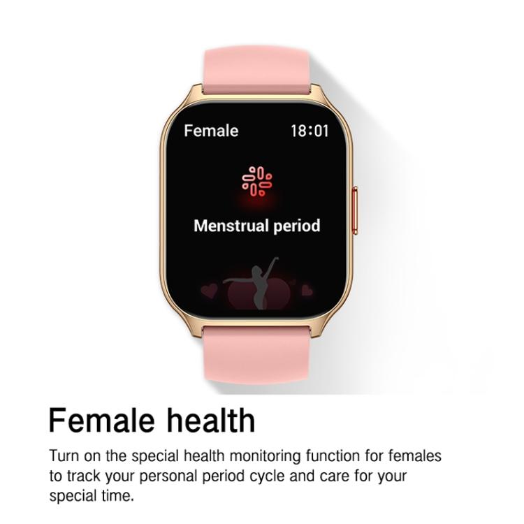 Blood Oxygen / Sleep / Heart Rate Health Monitoring Smart Watch Square Sports Double Strap Watch