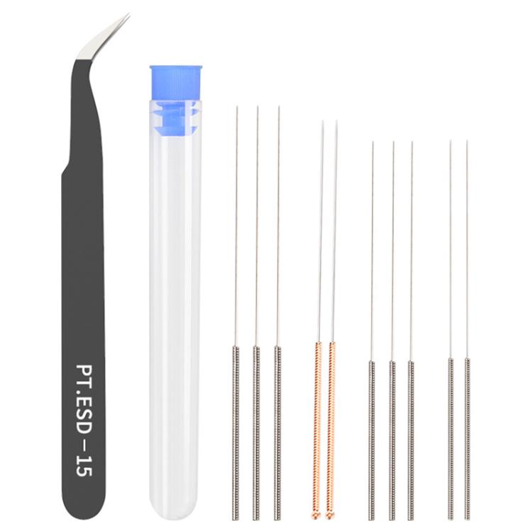 3D Printer Nozzle Cleaning Kit MK8 Nozzle 0.4mm Stainless Steel Cleaning Needle