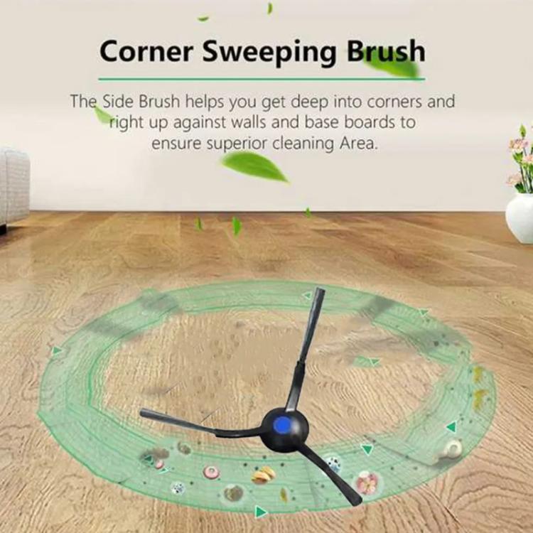 For ECOVACS Deebot T30 Pro / MAX Auto Sweeper Accessories, 4pcs Side Brushes, Roller Brush, 3pcs White Wave Wipes, 3pcs Gray Wave Wipes, 3pcs White Wipes, 3pcs Chenille Wipes, 3pcs Dust Bag