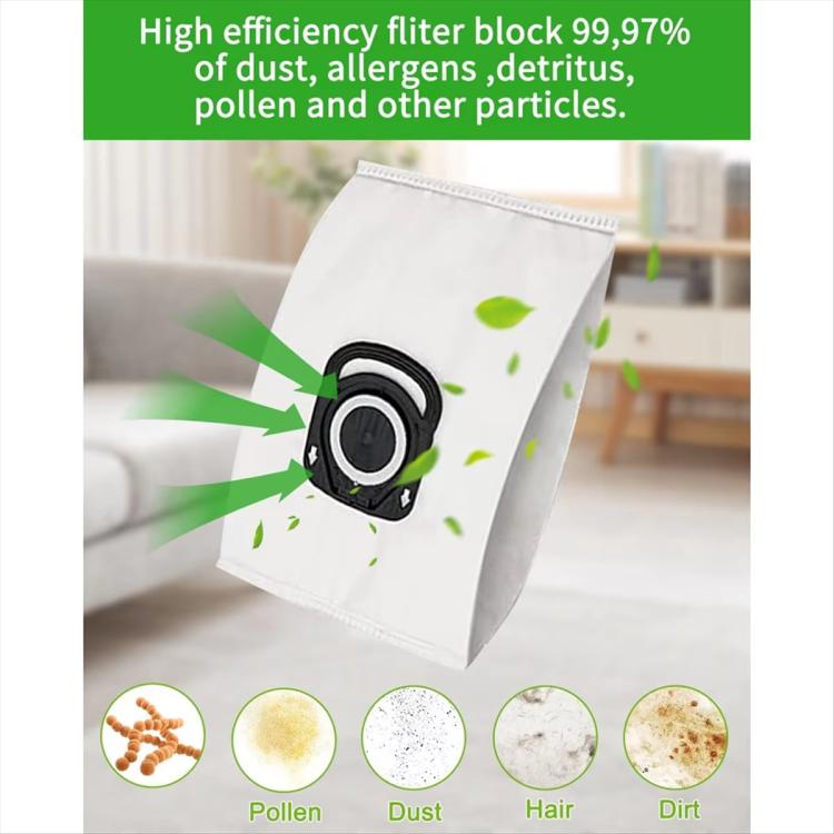 5pcs /Pack Dust Bag For Rowenta ZR200540 / ZR200520 / ZR200720 Vacuum Cleaner, ZR200540