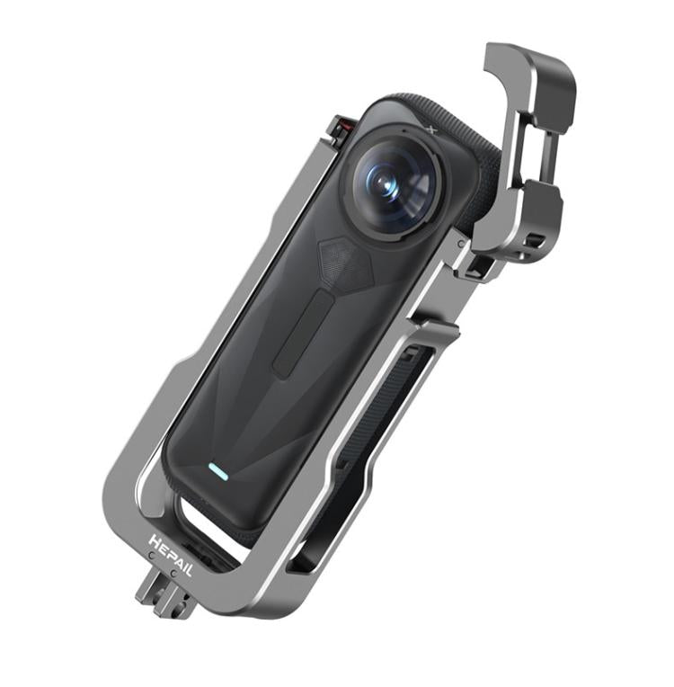 For Insta360 X5 HEPAIL AC-81 Metal Rabbit Cage Extended Protective Frame, AC-81