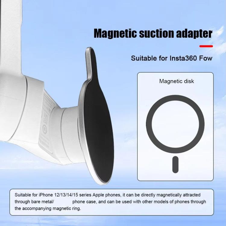 For Insta360 FLow HEPAIL MS08 Gimbal Magnet Phone Holder, MS08