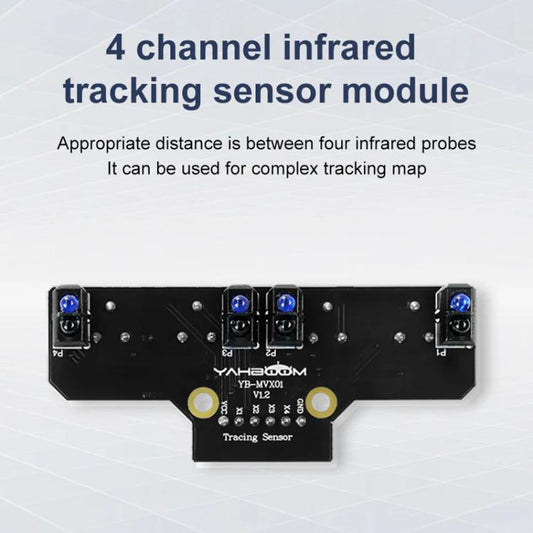 Yahboom 4 Channel Infrared Tracking Sensor Module For Smart Car Robot