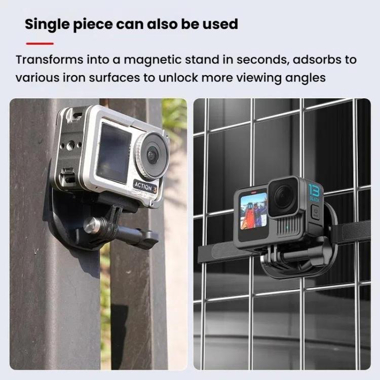 HEPAIL AC76 Action Camera Mobile Phone Magnetic Neck Strap Mount