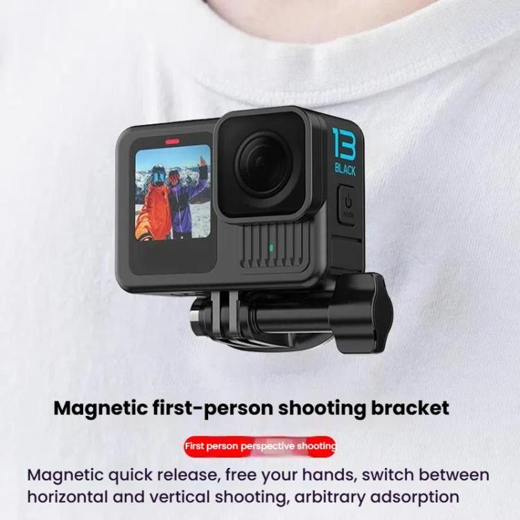 HEPAIL AC76 Action Camera Mobile Phone Magnetic Neck Strap Mount