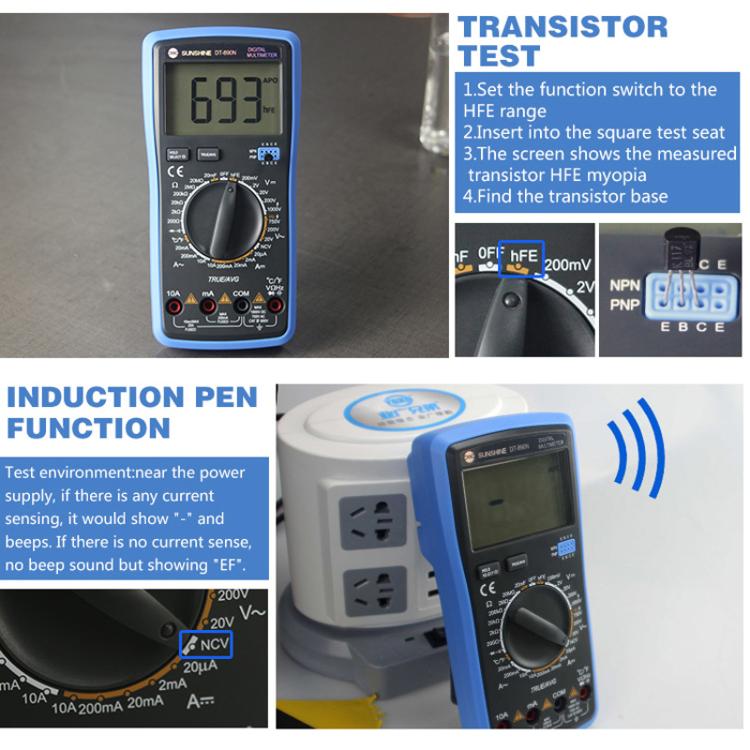 High-precision Digital Multimeter Portable Repair Meter With Burn Protection