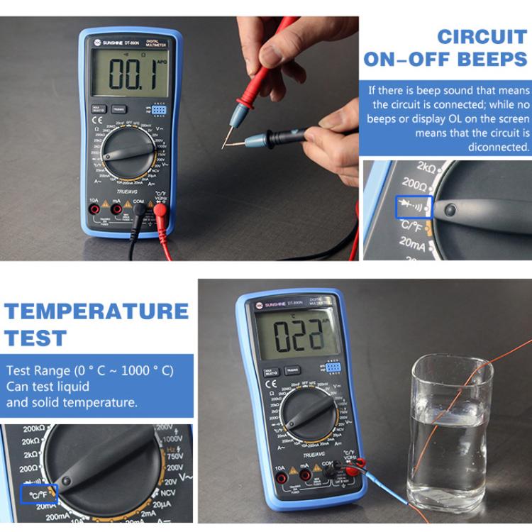 High-precision Digital Multimeter Portable Repair Meter With Burn Protection