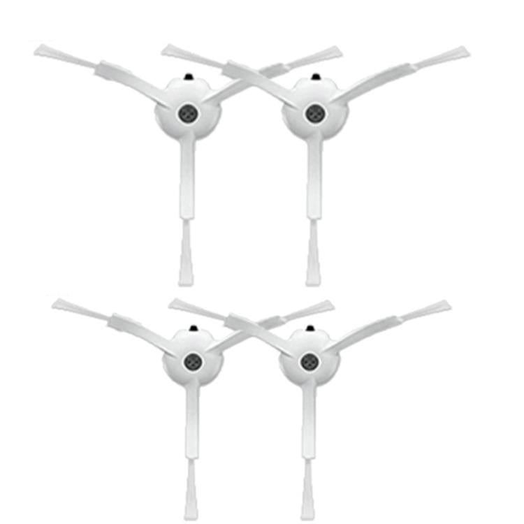 For Xiaomi Roborock S50/T4/T6/T7 Vacuum Robot Replacement Parts, Main Brush, 2pairs Side Brush White, 2pairs Side Brush Black, 1pair Filter, Main Brush Cover, Dust Bin