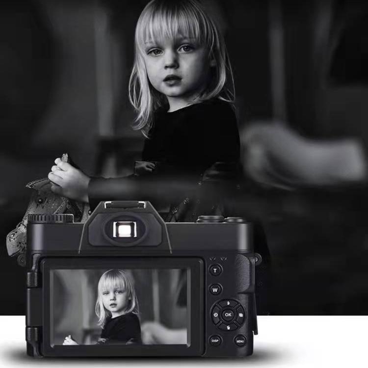 R10 4K HD 75MP Retro Mirrorless Camera 16x Zoom WiFi Digital Camera With 3-Inch Flip Screen