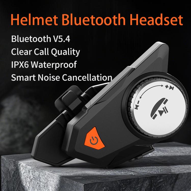 M9 Motorcycle Helmet Bluetooth Headset IPX6 Waterproof, Auto Answer, HD Sound for Riders/Delivery/Group Intercom