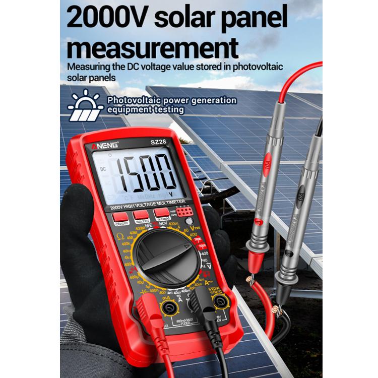 ANENG 2000V High Voltage High Precision Photovoltaic Digital Multimeter