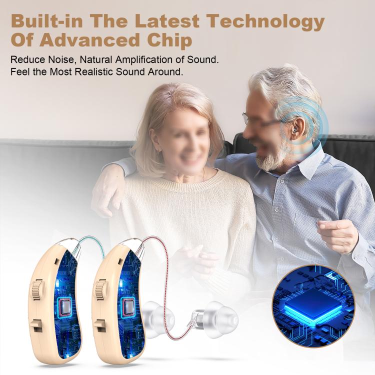 Sound Amplifying Hearing Aid With Magnetic Charging Case