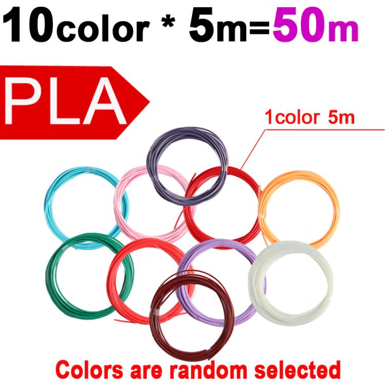 PLA 3D Printer Filament 1.75mm Multicolor Filament Bundle for 3D Pen & Crafting