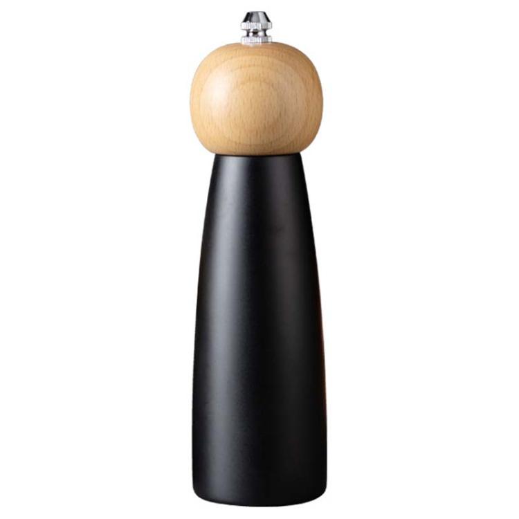 Round Head Manual Pepper Mill Ceramic Core Kitchen Tool, 4 inch With Box, 8 inch With Box