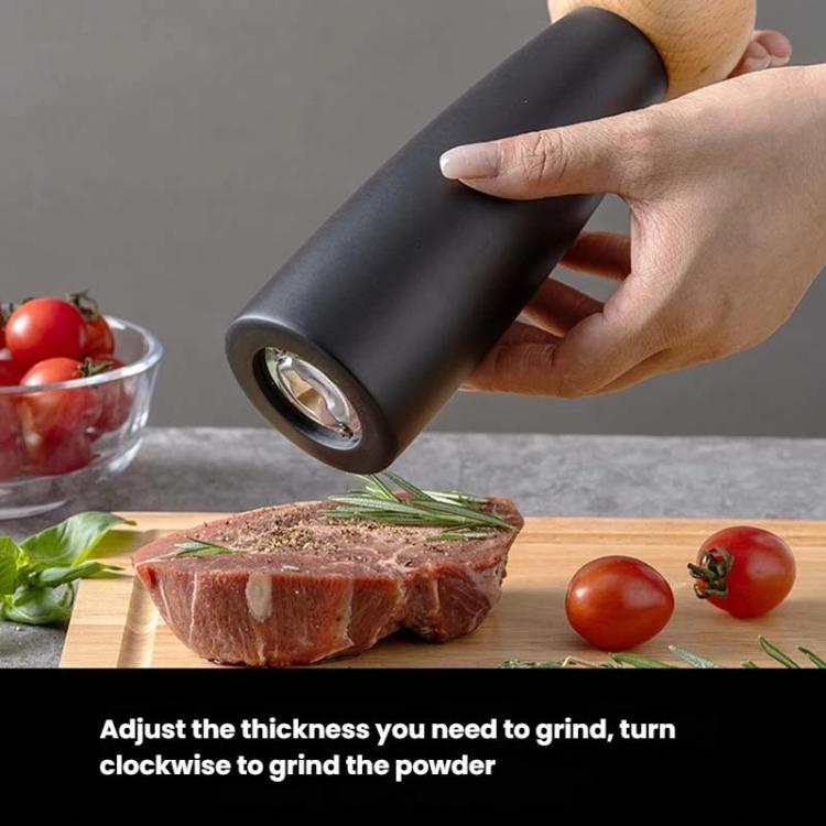 Round Head Manual Pepper Mill Ceramic Core Kitchen Tool, 4 inch With Box, 8 inch With Box