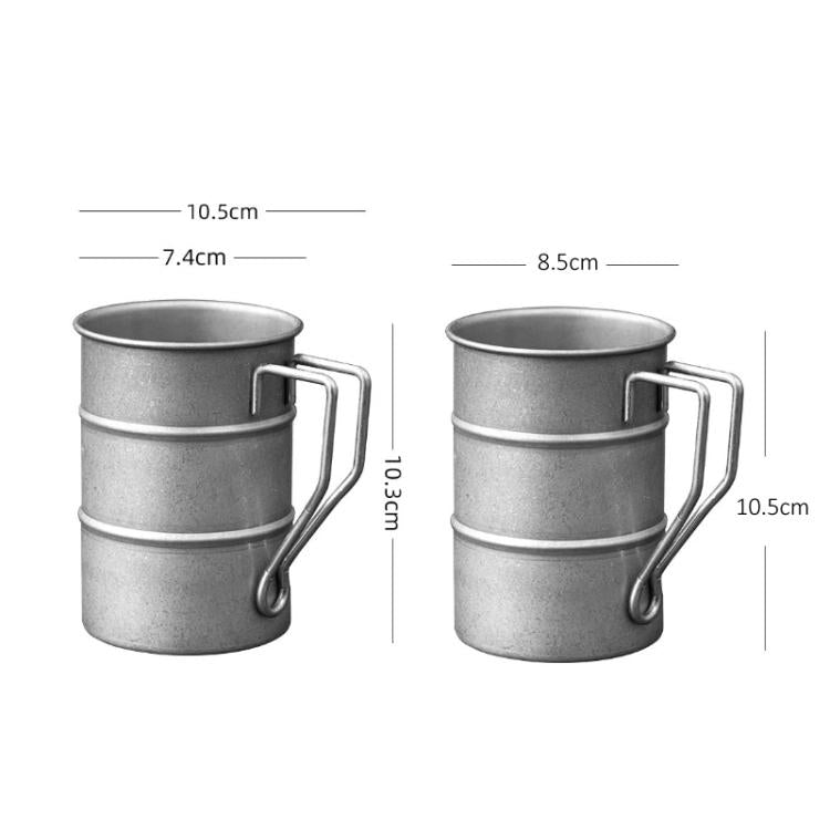 304 Stainless Steel Camping Mug Sandblasted Vintage Distressed Cup for Coffee, Beer, Outdoor, Picnic & Commercial Use, 380ml, 380ml Golden, 520ml, 520ml Golden