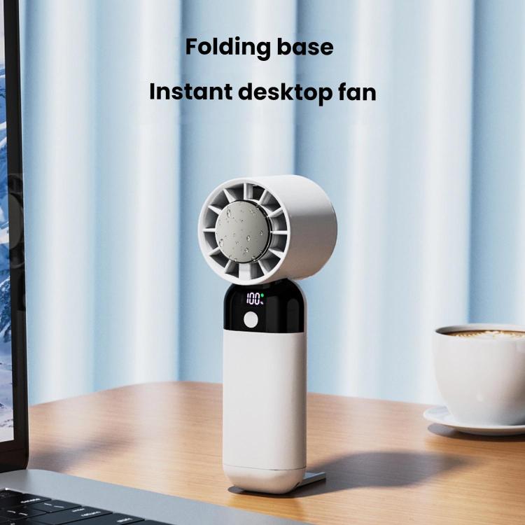 ZK03 Digital Display Cooling Fan USB Silent Handheld Cold Compress Fan
